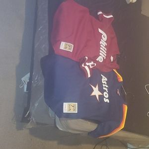 You get 2 Authentic baseball jerseys (Never worn)